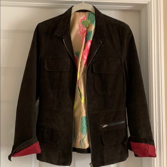 John Carlisle Jackets & Blazers - VINTAGE John Carlisle Brown Suede Blazer size XS